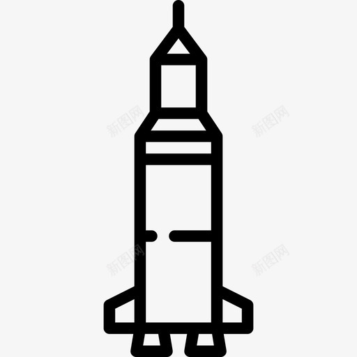 火箭宇宙22直线型图标svg_新图网 https://ixintu.com 宇宙22 火箭 直线型