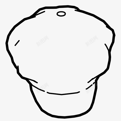 厨师帽炊具服装图标svg_新图网 https://ixintu.com 厨师帽 头 帽子 服装 炊具 软呢帽