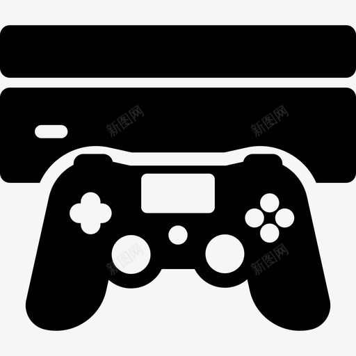 Playstation物联网6已填充图标svg_新图网 https://ixintu.com Playstation 已填充 物联网6