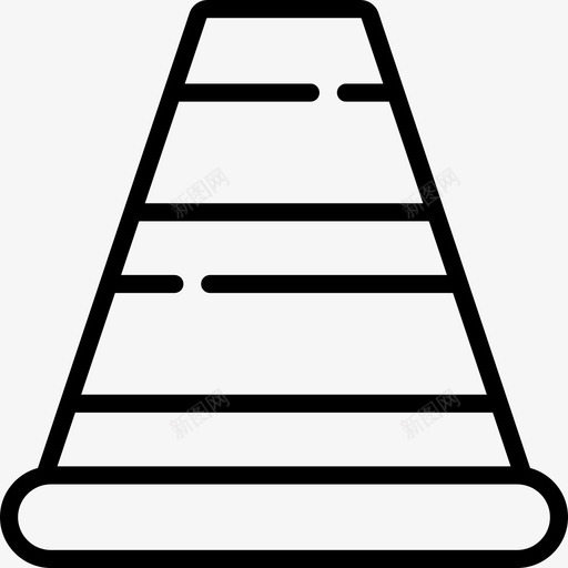 锥形消防6线性图标svg_新图网 https://ixintu.com 消防6 线性 锥形
