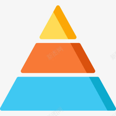 金字塔图图表平面图图标图标