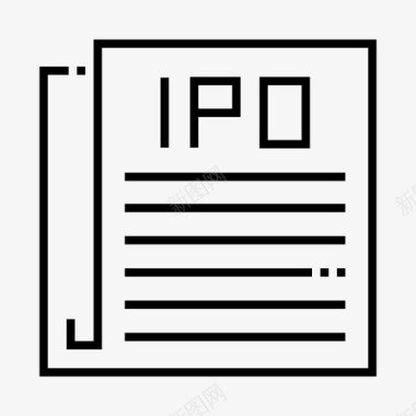 ipo资本投资图标图标