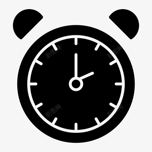 钟时间挂钟图标svg_新图网 https://ixintu.com 两个钟 手表 挂钟 时间 钟