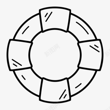 生命线保护救援图标图标