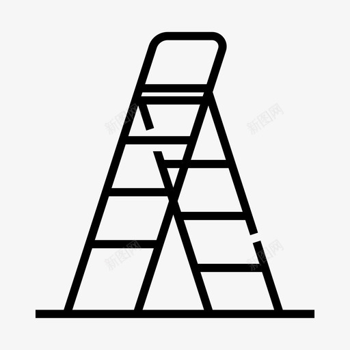 梯子攀爬施工图标svg_新图网 https://ixintu.com 攀爬 施工 施工工具工头设备 梯子 爬梯 维护