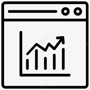 网络分析商业评估图形分析图标图标