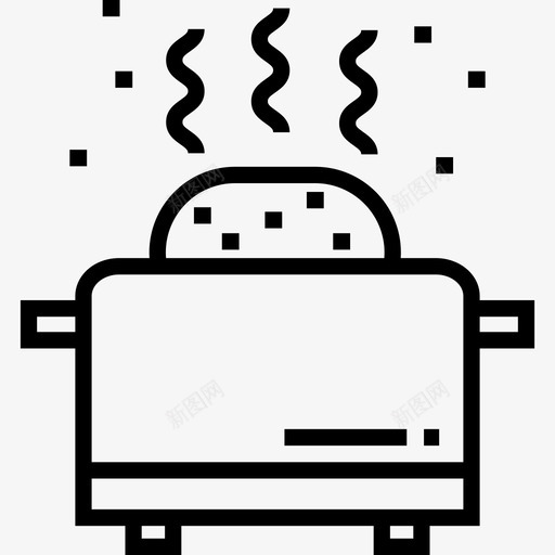 烤面包机面包房7直系图标svg_新图网 https://ixintu.com 烤面包机 直系 面包房7