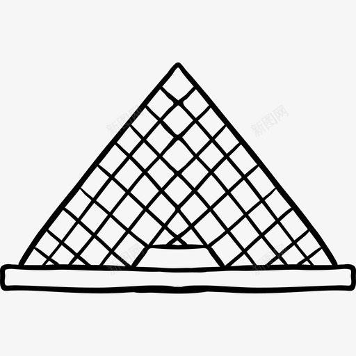 金字塔世界纪念碑2黑色图标svg_新图网 https://ixintu.com 世界纪念碑2 金字塔 黑色