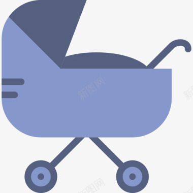 婴儿推车婴儿13扁平图标图标