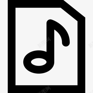 音乐文件文件夹大纲图标图标
