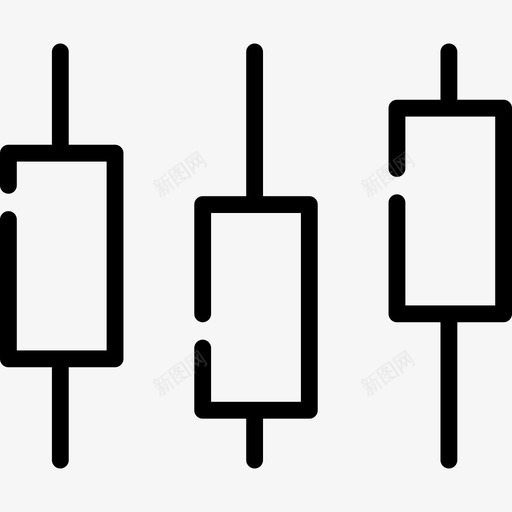 条形图图表3线性图标svg_新图网 https://ixintu.com 图表3 条形图 线性