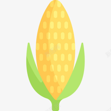 玉米农业6平坦图标图标