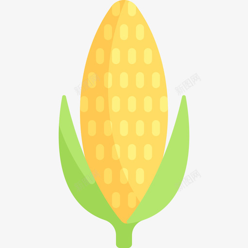 玉米农业6平坦图标svg_新图网 https://ixintu.com 农业6 平坦 玉米