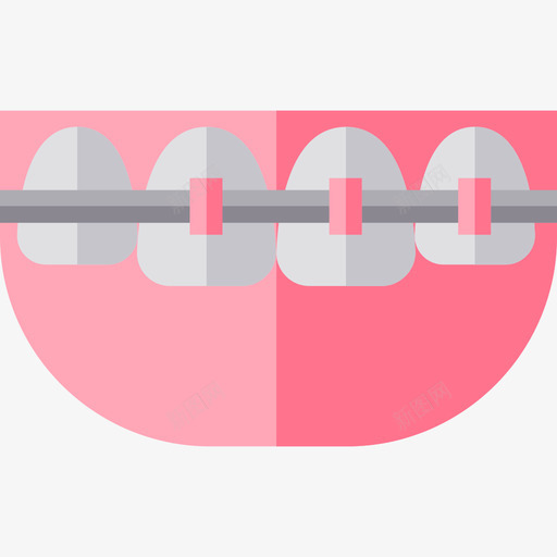 牙套牙科护理扁平图标svg_新图网 https://ixintu.com 扁平 牙套 牙科护理 隐形牙套