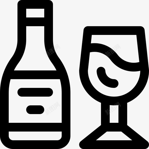 葡萄酒奢侈品3直系图标svg_新图网 https://ixintu.com 奢侈品3 直系 葡萄酒