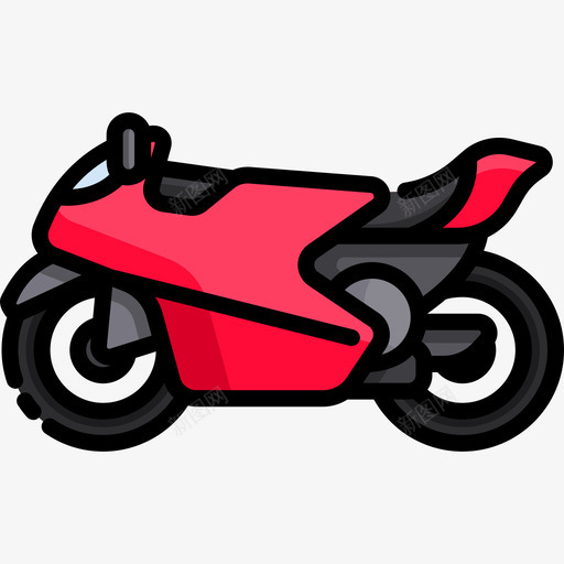 摩托车赛车4线颜色图标svg_新图网 https://ixintu.com 摩托车 线颜色 赛车4