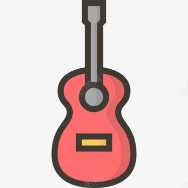 吉他乐器线颜色图标图标