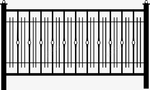 围栏栅栏花园图标svg_新图网 https://ixintu.com 分隔带 围栏 栅栏 栏杆 花园