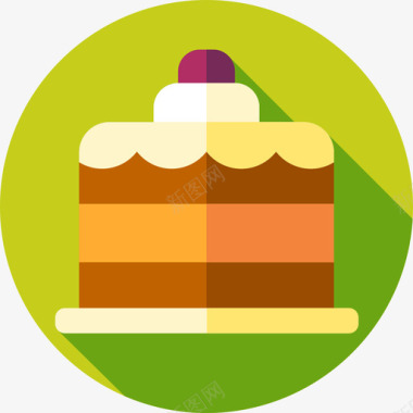 蛋糕咖啡店27扁平图标图标