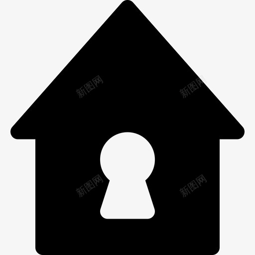 房锁钥匙和锁4填充图标svg_新图网 https://ixintu.com 填充 房锁 钥匙和锁4