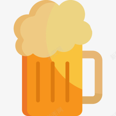 啤酒父亲节平淡图标图标
