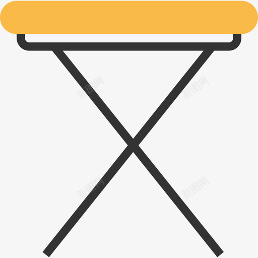 桌子家具30黄色阴影图标svg_新图网 https://ixintu.com 家具30 桌子 黄色阴影