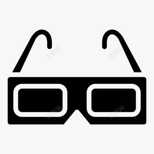 3d眼镜电影院特效图标svg_新图网 https://ixintu.com 3d眼镜 特效 电影 电影院