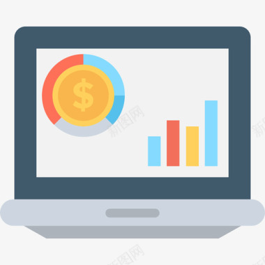 笔记本电脑银行和金融4平板电脑图标图标