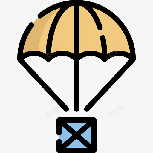 降落伞发货6线型颜色图标svg_新图网 https://ixintu.com 发货6 线型颜色 降落伞