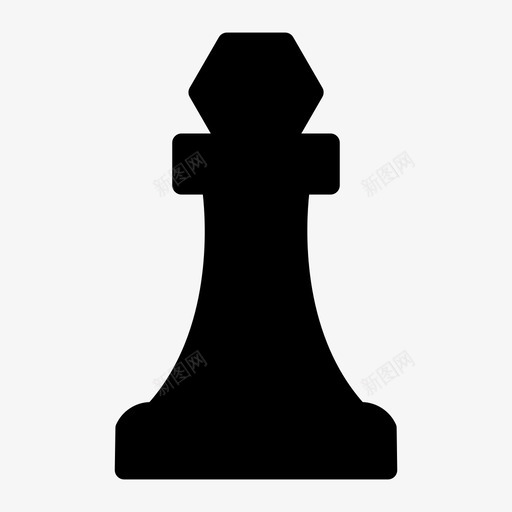 国际象棋游戏棋子图标svg_新图网 https://ixintu.com 国际象棋 棋子 游戏 游戏字形图标 策略 西洋棋