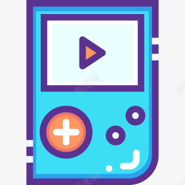 Gameboy运动33线性颜色图标图标