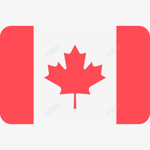 加拿大国际国旗6圆形矩形图标svg_新图网 https://ixintu.com 加拿大 国际国旗6 圆形矩形