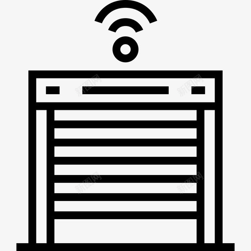 车库智能家居2直线型图标svg_新图网 https://ixintu.com 智能家居2 直线型 车库
