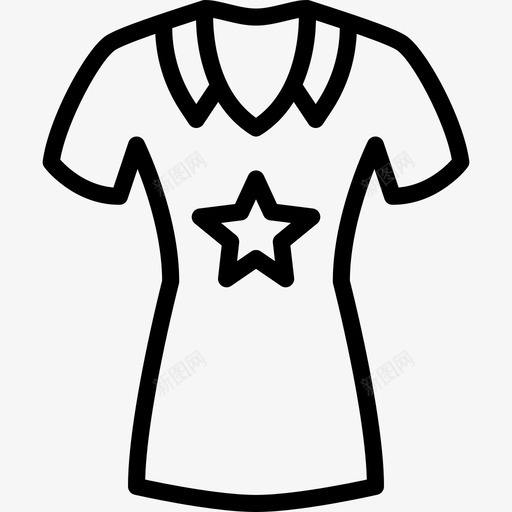 衬衫女装4直线型图标svg_新图网 https://ixintu.com 女装4 直线型 衬衫