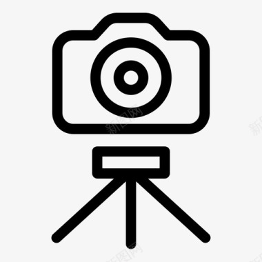 相机相机三脚架摄影图标图标