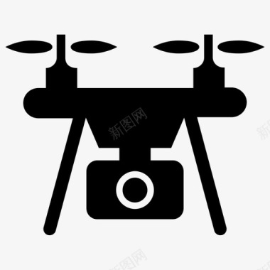 无人机摄像头空中无人机无人机技术图标图标