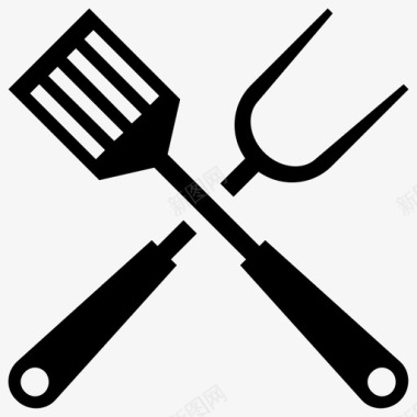 提供餐具上菜餐具烹饪铲图标图标