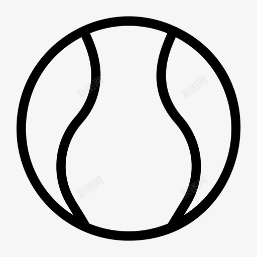 垒球游戏运动图标svg_新图网 https://ixintu.com 垒球 游戏 游戏线图标 运动