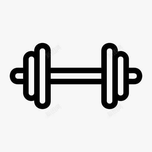 健身房哑铃运动图标svg_新图网 https://ixintu.com 体重 健身 健身房 哑铃 游戏线图标 运动