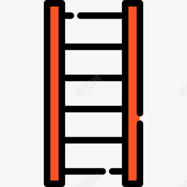 消防梯3线颜色图标图标