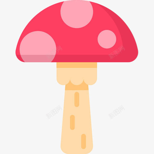 蘑菇自然7扁平图标svg_新图网 https://ixintu.com 扁平 自然7 蘑菇