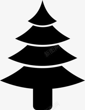 圣诞节圣诞树假日图标图标