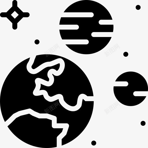 太阳系空间15填充图标svg_新图网 https://ixintu.com 填充 太阳系 空间15