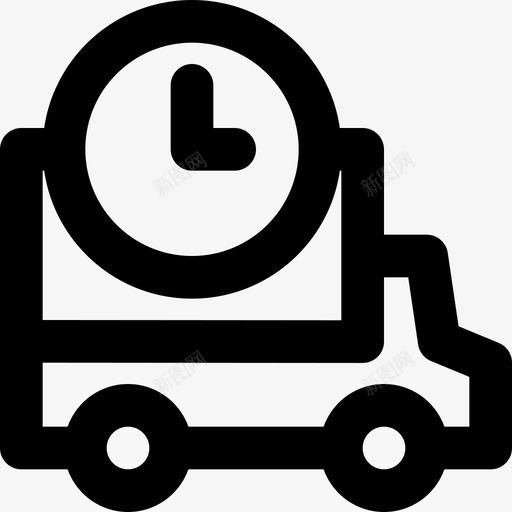 送货卡车11号交货轮廓图标svg_新图网 https://ixintu.com 11号交货 轮廓 送货卡车