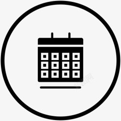 6个月计划圈日历日期事件图标高清图片