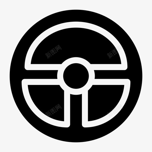 方向盘汽车驱动器图标svg_新图网 https://ixintu.com 方向盘 汽车 游戏字形图标 车辆 驱动器