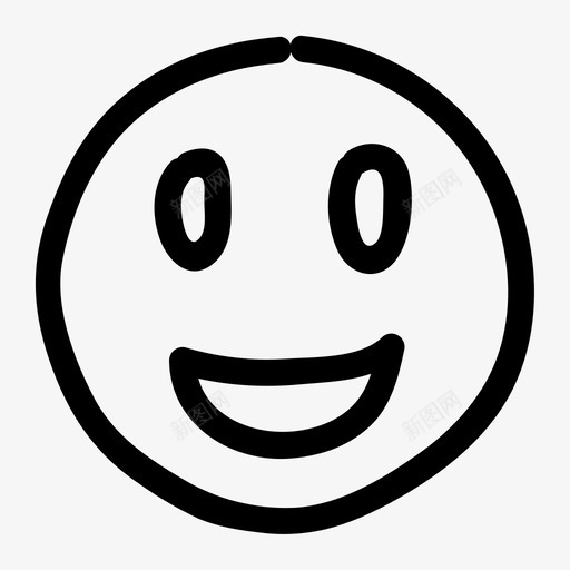 微笑涂鸦表情图标svg_新图网 https://ixintu.com 微笑 情绪 涂鸦 涂鸦表情 脸 表情