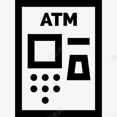 Atm银行货币3直拨图标图标