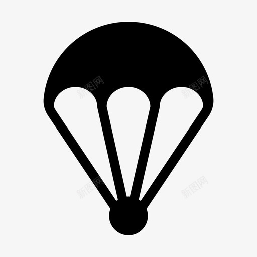 降落伞飞行着陆图标svg_新图网 https://ixintu.com 假日标志 旅行 着陆 降落伞 飞行
