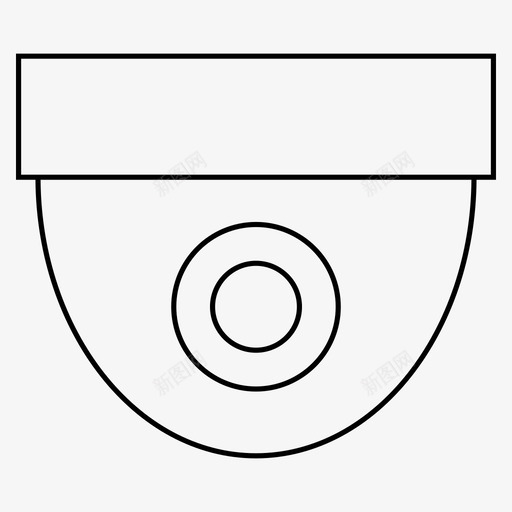 监控摄像头面部识别网络摄像头图标svg_新图网 https://ixintu.com 日常用品 监控摄像头 网络摄像头 面部识别